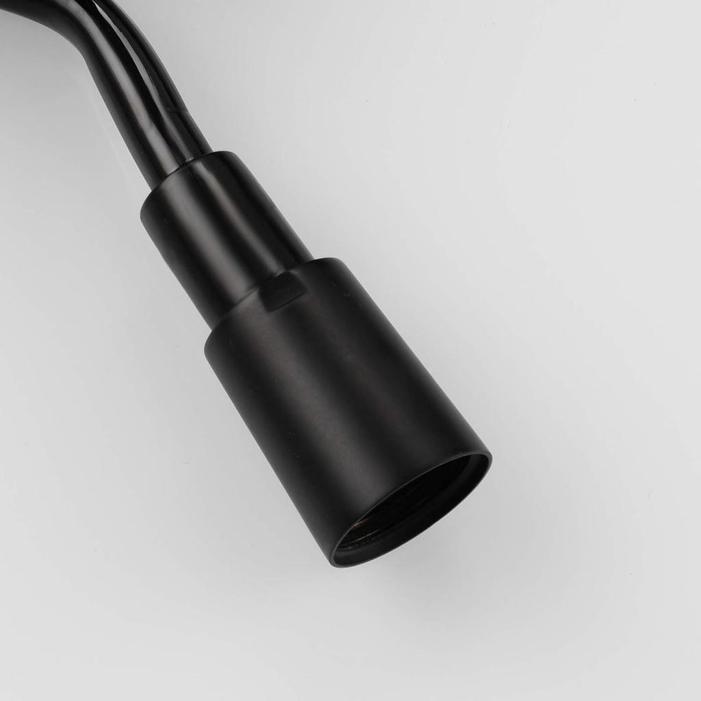 Black Shower Head Hose Extra Long 5m ABS Plastic Retractable Bidet Coiled Hose for Toilet, FHA017J