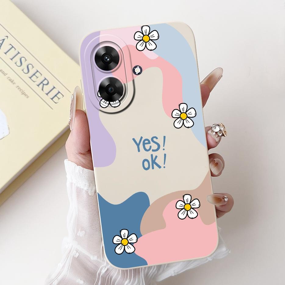 Für Realme Note 60 Hülle Luxus Kunst Bemaltes Cover Stoßfest Weiches Silikon Handyhülle Für Realme Note 50 Note50 Note60 Rückseite