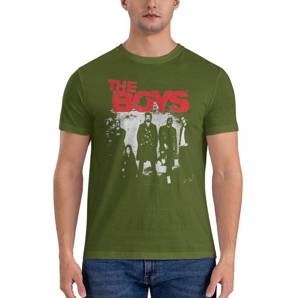 Men The Homelander The Boys Season 4 The Boyz Vintage T Shirts Cotton Top Tees Summer Short-Sleeve O-Neck Tee Shirt New Arrival