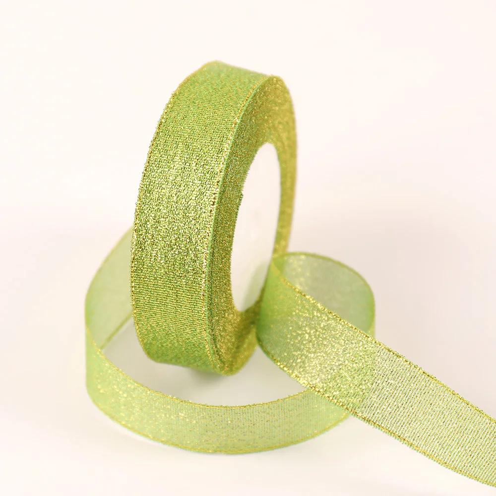 25yards 20mm Colorful Onion Glitter Ribbon for Gift Packaging Webbing Christmas Wedding Decoration Supplies Handmade Ribbons
