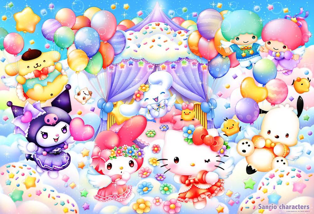 Beverly 1000-Piece Jigsaw Puzzle, Sanrio Characters, Angel Party (49 x 72 cm), Made in Japan, 1000-077