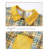 Autumn/Winter Waterproof Coveralls for Babies - Children's Crystal Velvet Stain-Resistant Plaid Bib Shirt & Outerwear