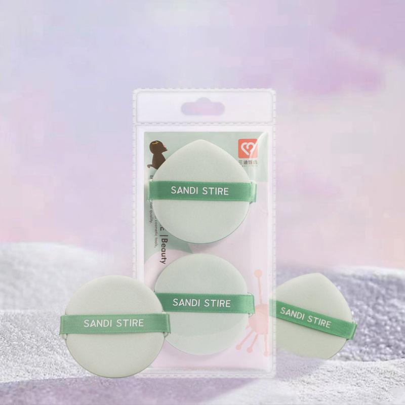 Double-Sided Cushion Puff: 2-Pack Super Soft Makeup Sponge for Wet & Dry Use