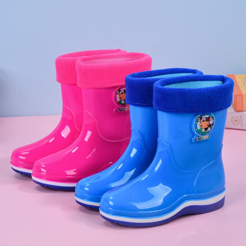 Kids' Non-slip Waterproof Rubber Rain Boots for Boys & Girls