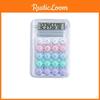 Macaron Mini Calculator Color Small Portable Transparent Student Supplies Office