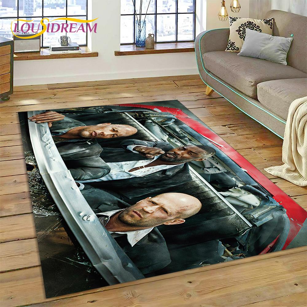 Alfombra para el Suelo más Reciente de la Película Fast & Furious X 10 Vin Diesel para Sala de Estar, Dormitorio, Decoración del Hogar, Decoración Antideslizante para Sofá, Felpudo