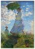 Poster (Claude Monet, Woman with a Parasol) A4 Size, Painting (Made In Japan), Interior Art Poster, Wallpaper, Masterpiece