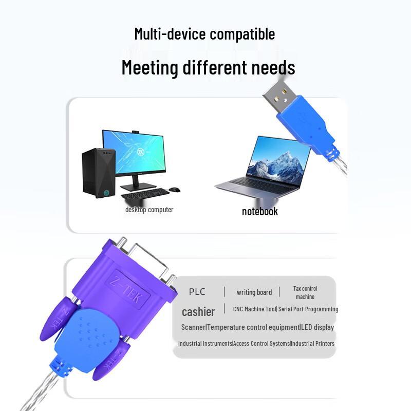 Z-TEK USB na RS485/422 sériový převodníkový kabel