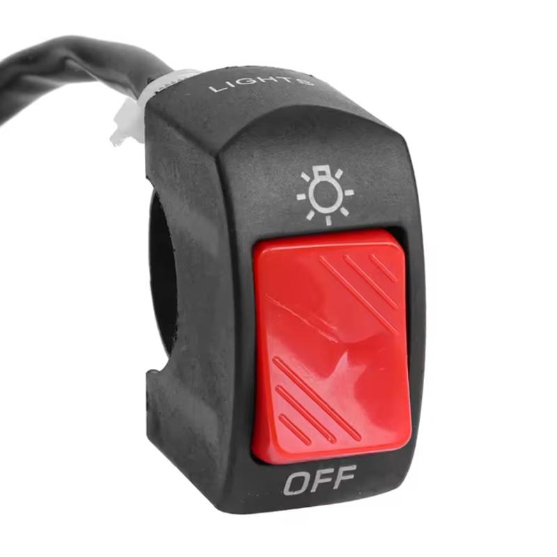 1/2Pcs Motorcycle Switch ON/OFF Button Universal Moto Scooter Second-line Headlight Handlebar Switch Modification Accessories