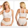 Plus Size Underwear European and American Front Clasp Nursing Bra Thin Large Cup Bra
