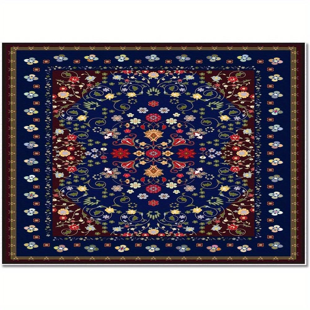 Luxury Bohemian Rugs Carpet Exotic Print Rug Home Decor Large Floor Mat for Spacious Living Room Bedroom Kitchen Classic