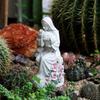 Artistic Religious Mother Son Statue Resins Figurine with LED Light Nursery Decors Mother Day Present For New Mom