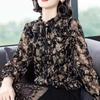 Chiffon Versatile Plus Size Blouse for Middle-Aged and Elderly Women - Stylish and Lightweight Spring/Summer Fashion Top