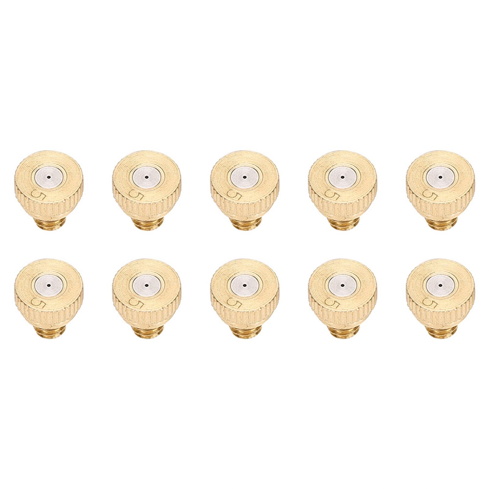 Mfyspace Unisex 10Pcs Tap Water Low Pressure Atomizing Sprayer Nozzle Brass Water Misting Sprinkle 0.5Mm
