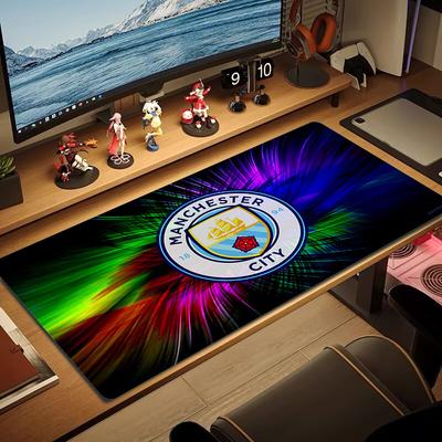 Manchester City FC Color Mouse Pad Large Gaming Table Cushion Non-slip Laptop Tablet Big Mousepad XXL Mat Mini PC Playmat With Lock Edge