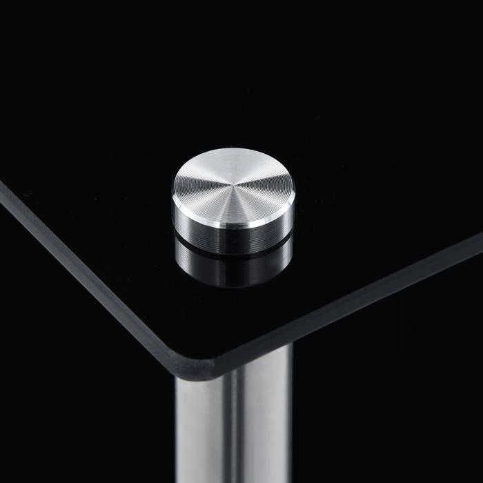 Étagère - vidaXL - 6 niveaux - Verre trempé - Noir