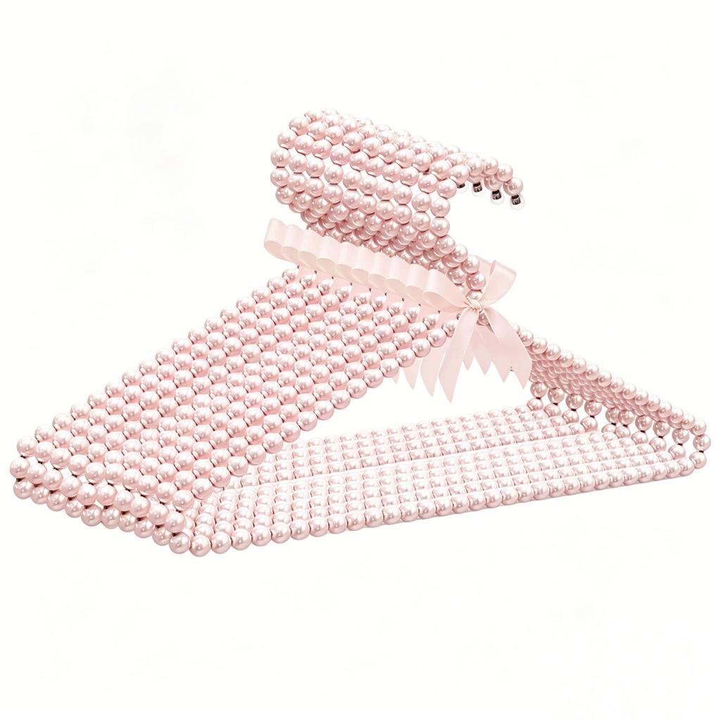Elegant 40cm Pink Pearl Hanger - French-Chinese Princess Style