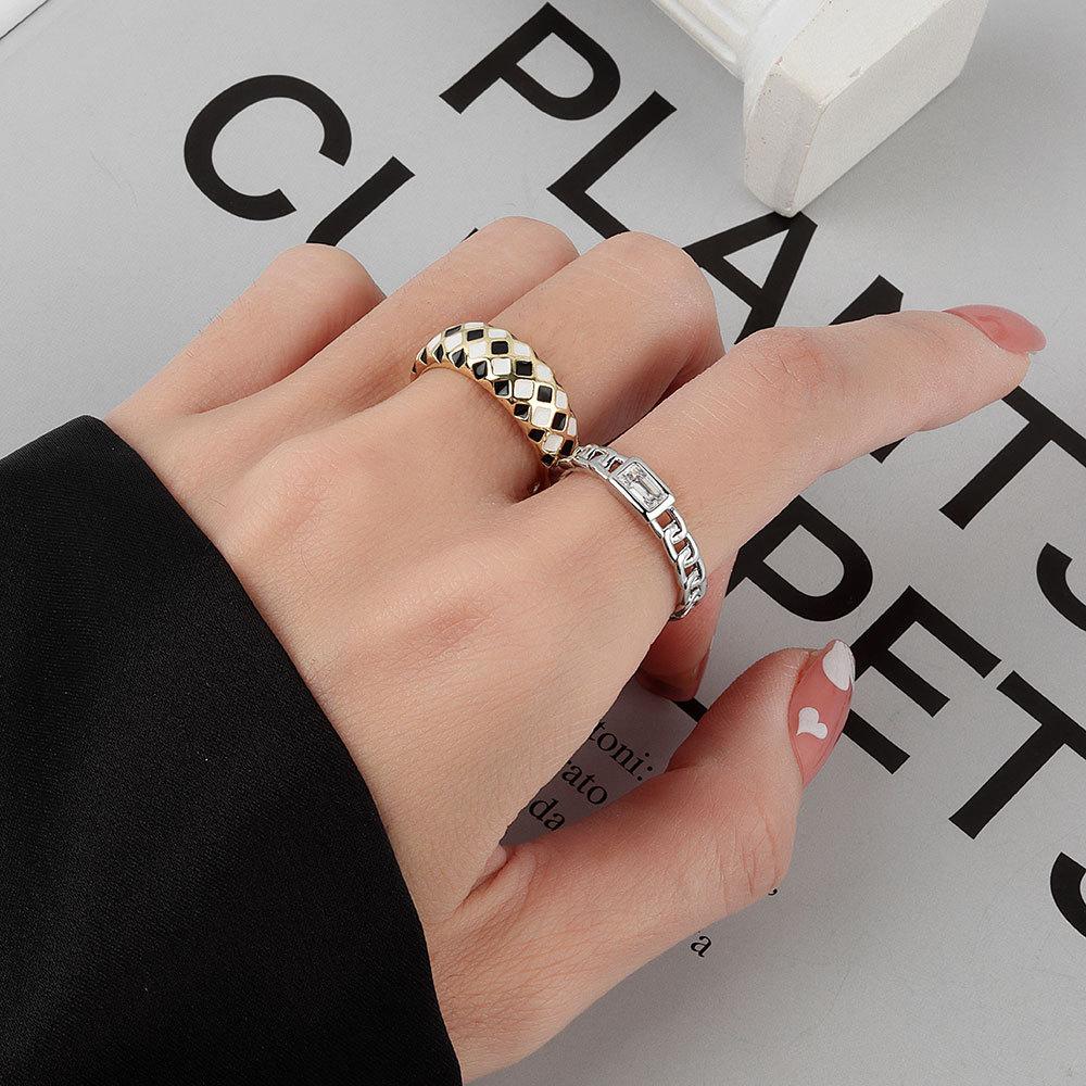 Lindon Classic Copper Alloy Zircon Ring Ladies Jewelry Wedding Promise Party Gift