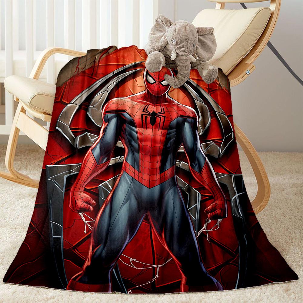 1pc Spider-Man: Scarlet Spider blanket Soft and Warm for Sofa Office Camping Travel Livingroom Great Gift for Friends and Family Comfortable