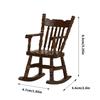 Doll House Rocking Chair Model Realistic Dollhouses Rocking Chair Realistic Play Chair Realistic 1:12 Model Toy