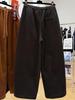 Women's Wide-Leg Corduroy Pants - Elastic Waist, Velvet-Lined, Casual Straight Cut for Autumn/Winter.