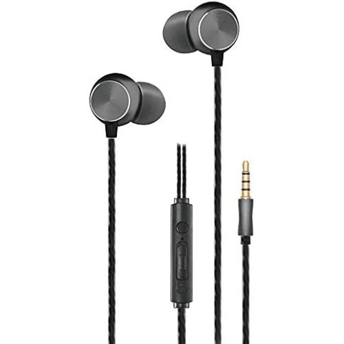 Écouteurs Intra-Auriculaires - 2GO - Modèle 795967 - Noir/Anthracite - Prise Jack 3,5 Mm - Taille S