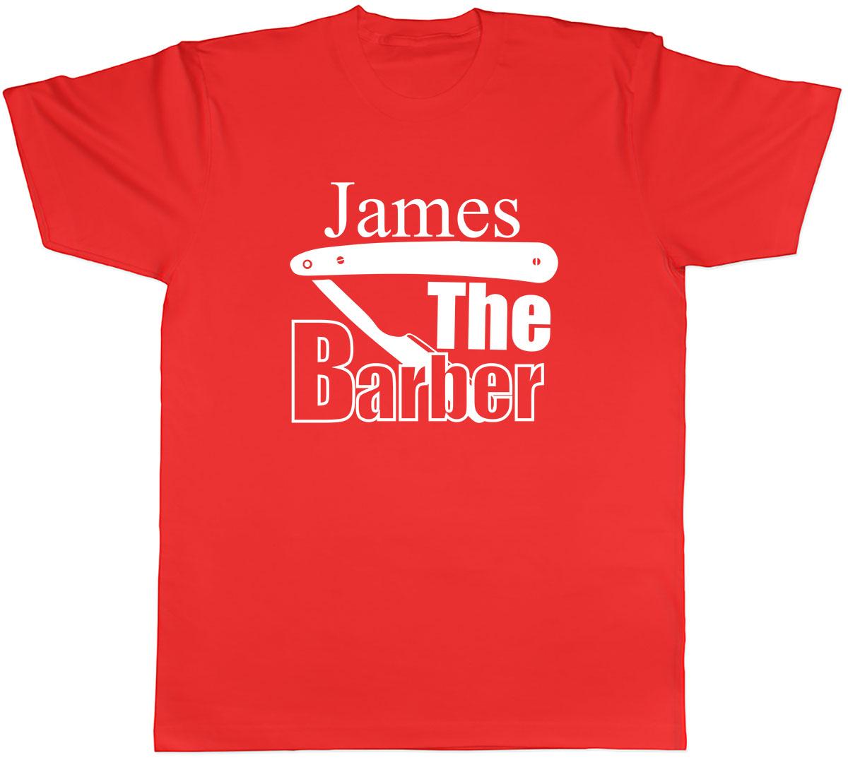 Personalised The Barber Mens Unisex TShirt Tee S