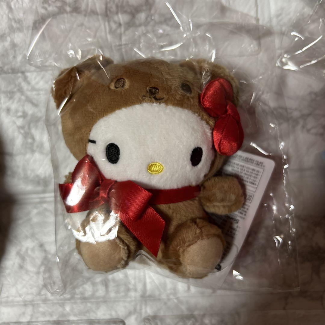 

[USED] Korea-exclusive Hello Kitty plush toy bear costume, not available in Japan, Sanrio Hello Kitty