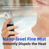 Mini Portable Handheld USB Rechargeable Misting Fan Digital Display Humidifier Outdoor Personal Air Cooler Ventilador Portátil