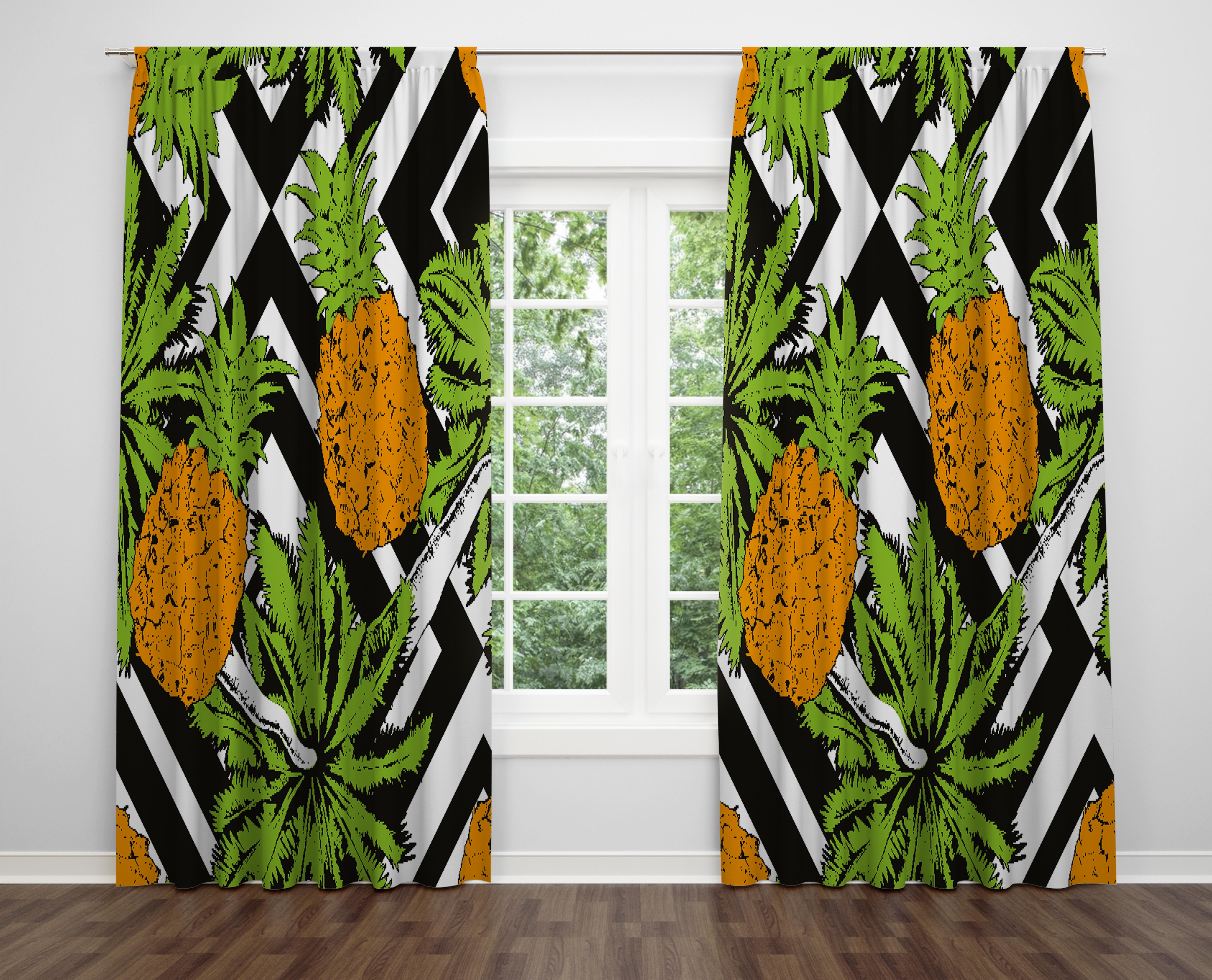 

Декоративний дизайн, високоякісна бавовняна тканина, ви можете вибрати одну або подвійну фіранку з крила 1 piece різнокольоровий