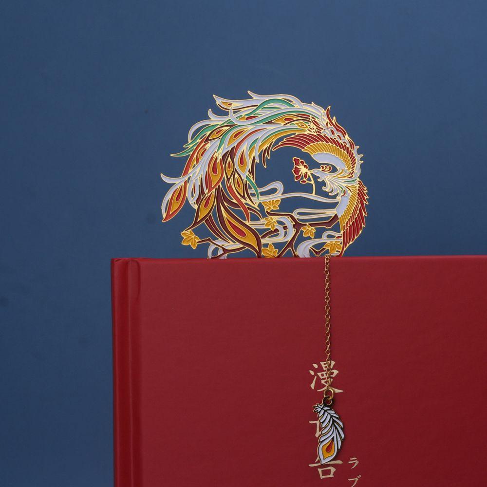 Quastenanhänger Chinesischer Stil Messing Lesezeichen Metall Seitenmarke Buchklammer Metall Lesezeichen