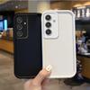 New Silicone Non-Slip Black Phone Case For Samsung Galaxy A35 A34 A33 5G Light Luxurious Washable Phone Cases Shockproof Cover