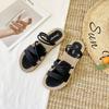 Sandals women wear 2025 new summer Internet celebrity ins versatile go out flat Roman cool slippers beach shoes