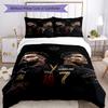 Ronaldo's Player Purple Kit Bedding Set, Breathable Duvet Cover with Pillowcases, Soft Bed Linen for Bedroom Home Decoration, Perfect Festival Birthda