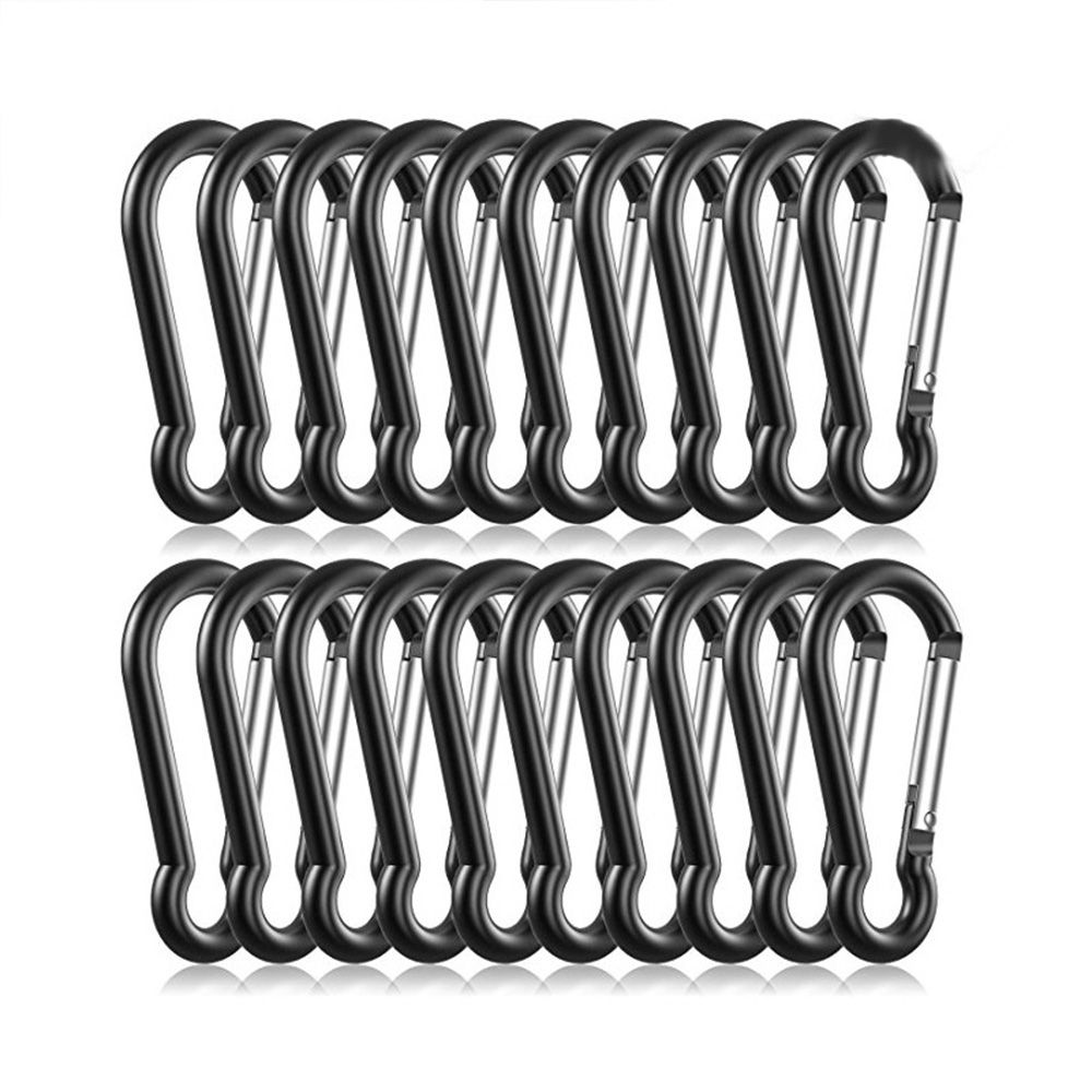 Safety Equipment Outdoor Sports Alloy Carabiner Climbing Button Camping Hiking Hook Buckle