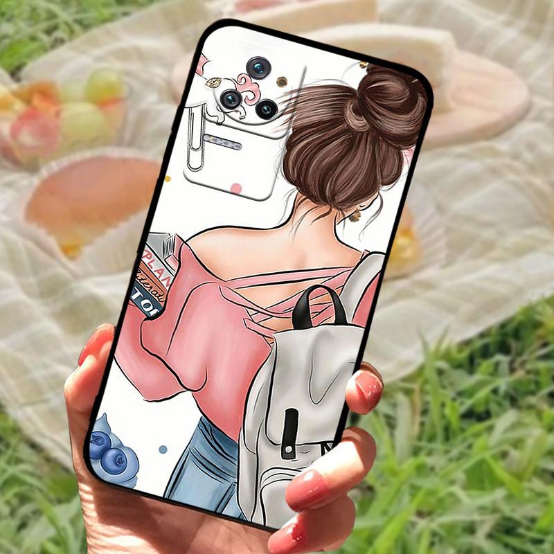 Für Poco F4 5G Hülle Poco F5 Pro Silikon TPU Bumper Weiche Handyhülle Für Xiaomi Poco F4 GT 5G Cartoon Tier Hülle Fundas Cases
