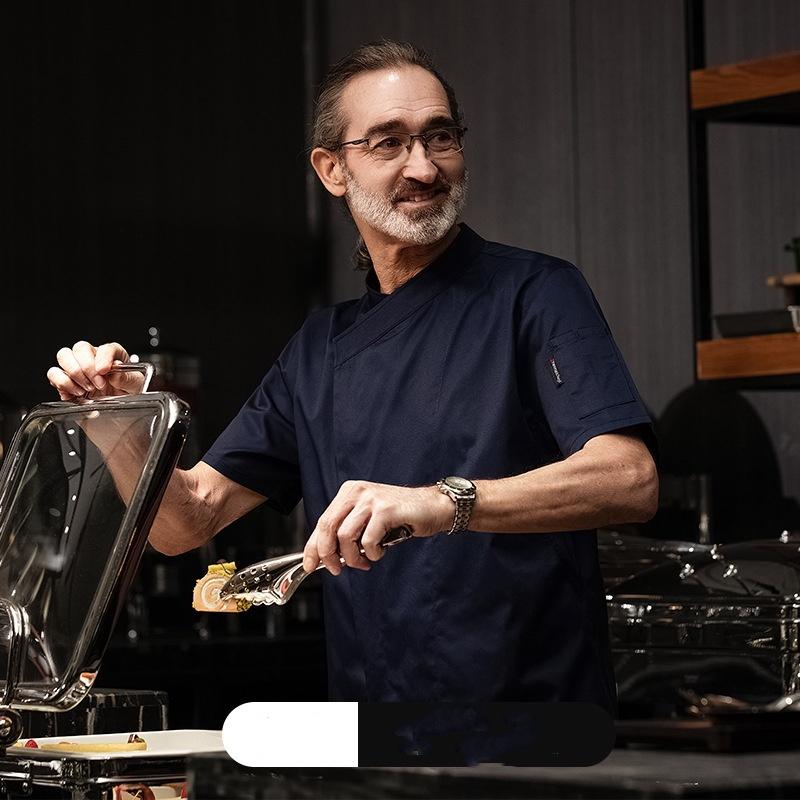 

Мужские и женские комбинезоны поваров, цельные топы, инструменты для выпечки тортов в отелях, комбинезоны поваров S темно-синий