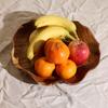 Teak Wood Fruit Bowl Round 28cm