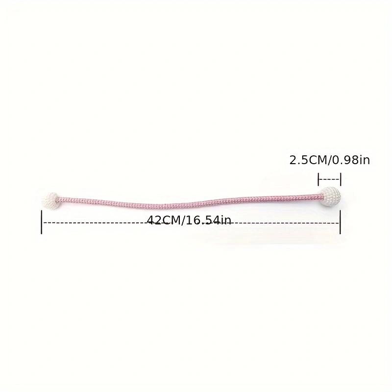 Simple curtain straps with high strength magnetic attraction, pearl magnetic buckle, fabric storage strap