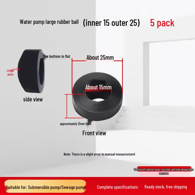 Submersible Pump Rubber Seal Kit: Power Cord, Waterproof Rings, Abacus Beads