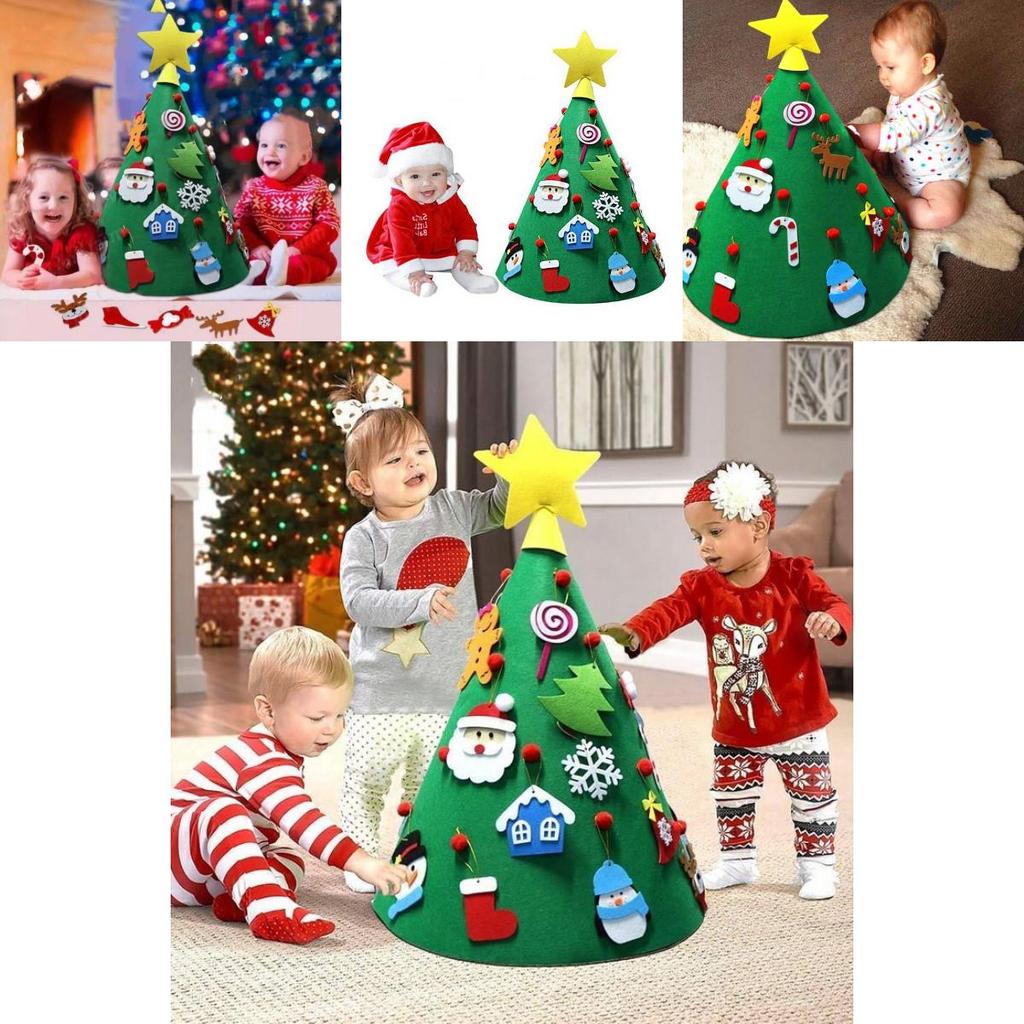 Delightful Diy 3d Cone Felt Christmas Tree Perfect For Kids Toddler Home Decor