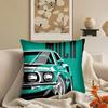 Fashion Car Santana Sedan Car Pattern Printed Soft Square Pillowslip Polyester Cushion Cover Pillowcase Living Room Home Decor