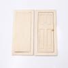 Retro Style 1/12 Scale Dollhouses Bathroom Classical Door Bathroom For DIY Room Decorations