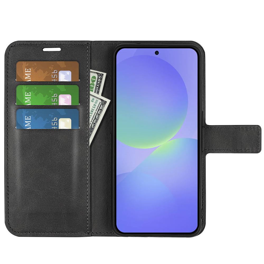 For Samsung Galaxy A37 5G Stand Case Anti-Scratch Calf Texture Leather Phone Cover