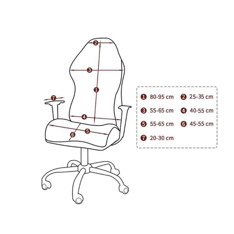 Thicken Gaming Armchair Seat Cover Elastic Office Banquet Chair Cover Anti Dirty Protect Stretch E-Sports Computer Chair Cover