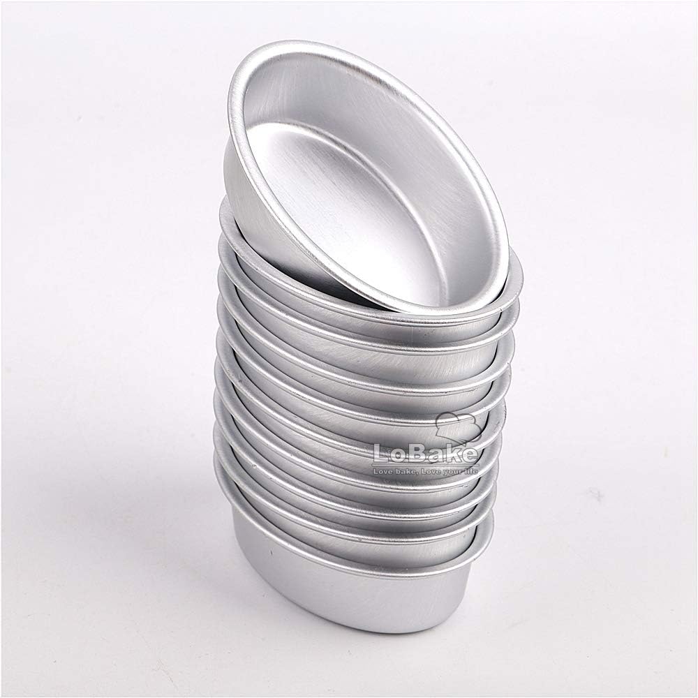 10pcs mini size oval egg shape aluminium alloy metal cheese pan cake mold bread mould tart holder pudding jelly tin DIY bakery D00