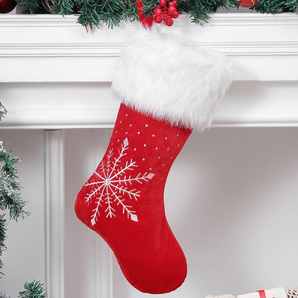 Large Size Christmas Gift Socks Hanging Xmas Gift Bag Navidad Christmas Stocking  Christmas Decor