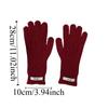 Y2k Lady Finger Gloves Windproof Solid Color Gloves Kawaii Korean Knitted Gloves  Autumn