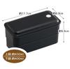 Skater Bento Box, Silver Ion (Ag+), Fluffy Serving, Integrated Gasket, Two-Tier, 850ml, Retro French Style, Black, PALW9AG-A