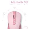 Wireless Keyboard Mouse Set Rose Pink 2.4G retro Cute Key  Girls High-Value